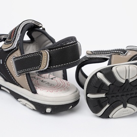 Shelvt Mustien poikien sandaalit musta 1