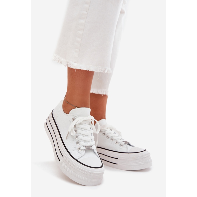 Boto Naisten lenkkarit massiivisella alustalla valkoinen venesatama 1