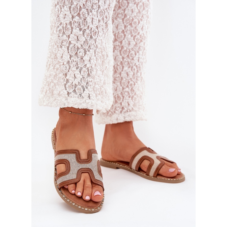 Boto Vereya Flat -Naisten litteät flopsit ruskea 2