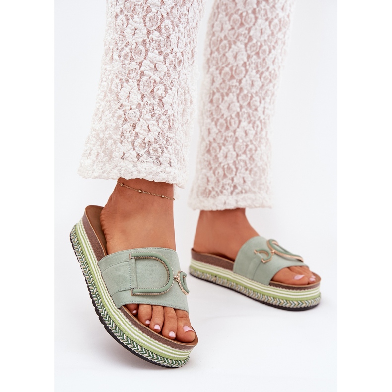 Boto Naisten flip flops foorumilla vihreällä Daphira -sisustuksella 2