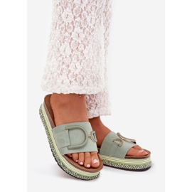 Boto Naisten flip flops foorumilla vihreällä Daphira -sisustuksella 1