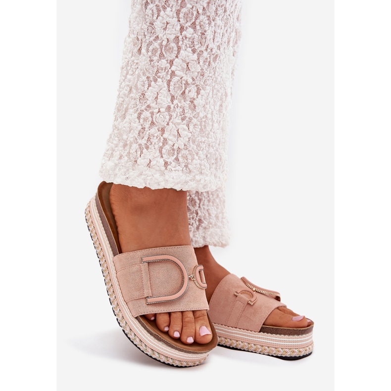 Boto Naisten flip flops foorumilla koristeella vaaleanpunainen daphira 1