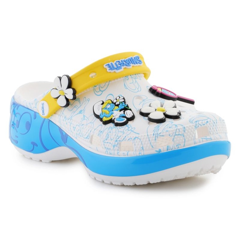 Naisten Crocs Smurfs Platform Clog 210822-90H valkoinen 1