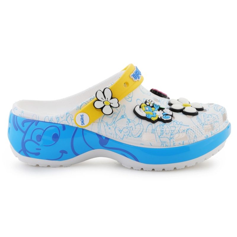 Naisten Crocs Smurfs Platform Clog 210822-90H valkoinen 8