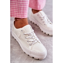 Big Star Maalattu naisten lenkkarit iso tähti KK274045 valkoinen 4