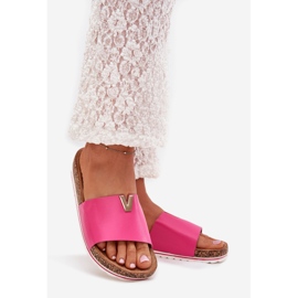 Boto Naisten flip flops korkkialustalla, jossa on koristeellinen yksityiskohta Fuksia Vessira vaaleanpunainen 1