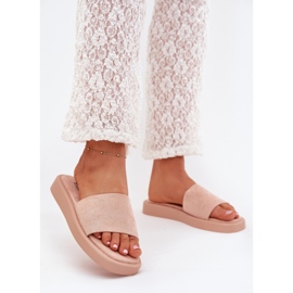 Boto Naisten flip flops lavalla Eco Suede Dirty Rose Jorina vaaleanpunainen 2
