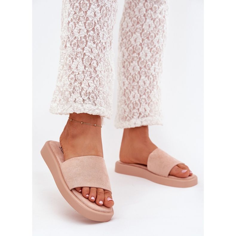 Boto Naisten flip flops lavalla Eco Suede Dirty Rose Jorina vaaleanpunainen 2