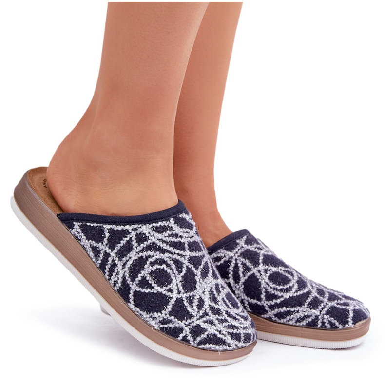 Naisten kiiltävä inblu ct000028 laivastonsiniset tossut sininen 4