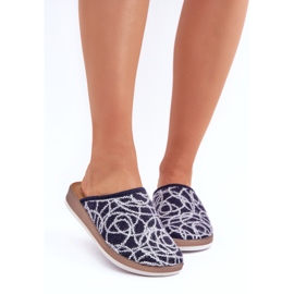 Naisten kiiltävä inblu ct000028 laivastonsiniset tossut sininen 3