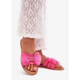 Boto Litteät naisten läpimurtot, joissa on tylli keula fuksja tanira vaaleanpunainen 1