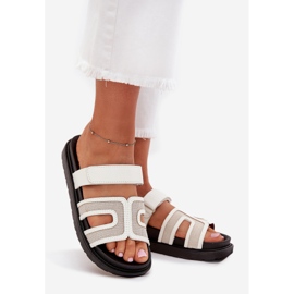 Boto Naisten flip flops lavalla Velcro Koviran kanssa valkoinen 1