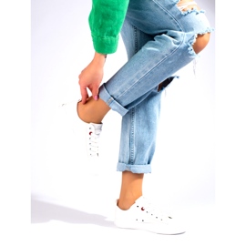 Big Star JJ274001 Naisten matalat lenkkarit valkoinen 2