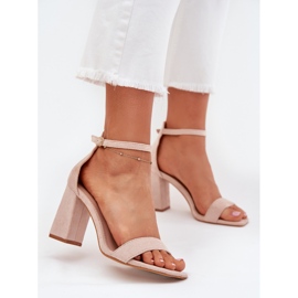 Boto Naisten sandaalit Eco Suede Post Beige Elirae 2