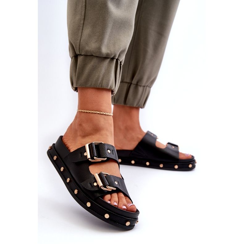 Naisten flip flops foorumilla Big Star NN274082 Black musta 2