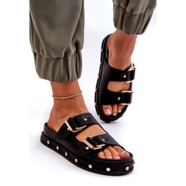 Naisten flip flops foorumilla Big Star NN274082 Black musta 3