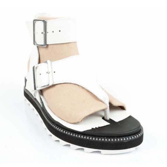 Naisten sandaalit Sorel NL6272-125 Flip-Flops valkoinen 2