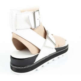 Naisten sandaalit Sorel NL6272-125 Flip-Flops valkoinen 4