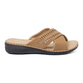 Shelvt Beige flip -flops aukiolla 1