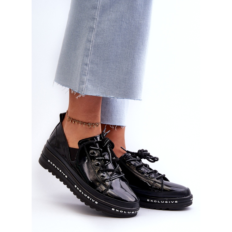 S.Barski Lace -UP Naisten kengät Luonnollisen nahkaa S. Barski LR620 Black musta 2