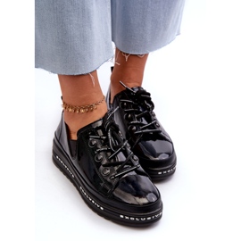 S.Barski Lace -UP Naisten kengät Luonnollisen nahkaa S. Barski LR620 Black musta 4