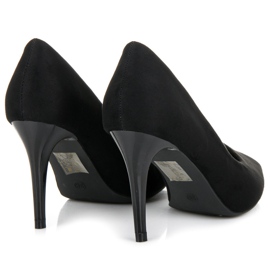 Mustat mokkanahkaiset korkokengät 1