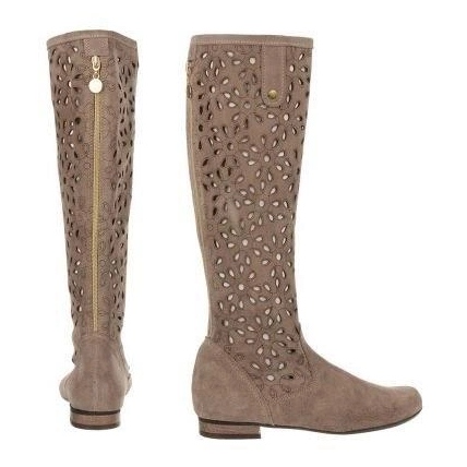 Olivier Naisten tummat beigenväriset, avoimet saappaat 5