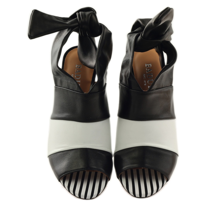 Badura 7787 naisten sandaalit valkoinen musta 4