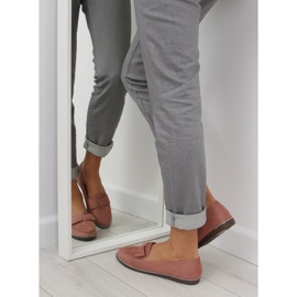 Naisten vaaleanpunaiset housut 127-2 pinkki vaaleanpunainen 1