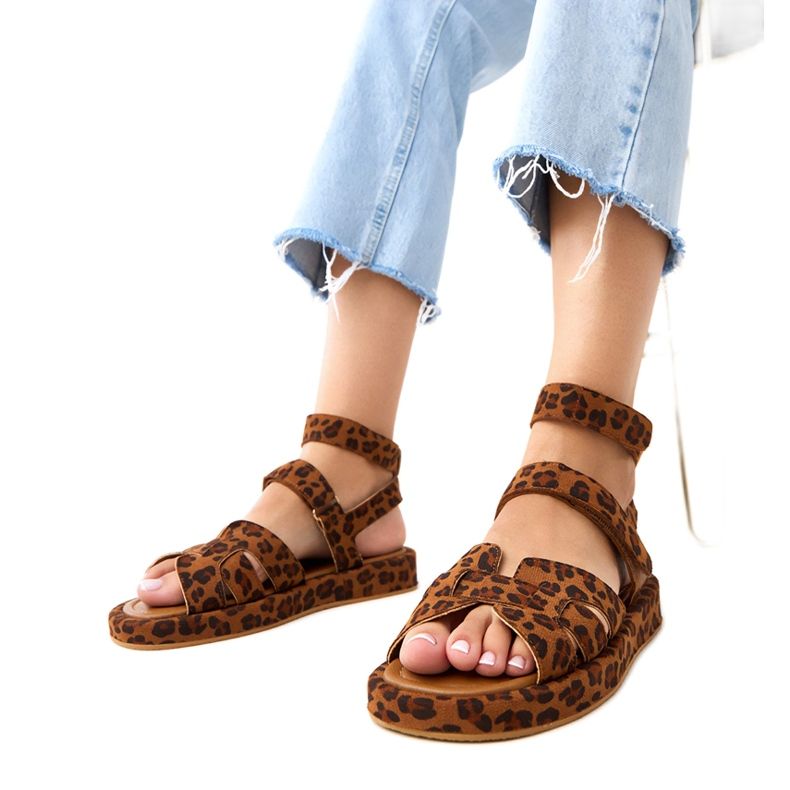 Maimuna Panther -sandaalit kiinnitetyt nilkalla monivärinen 1 Maimuna Panther -sandaalit kiinnitetyt nilkalla monivärinen 1