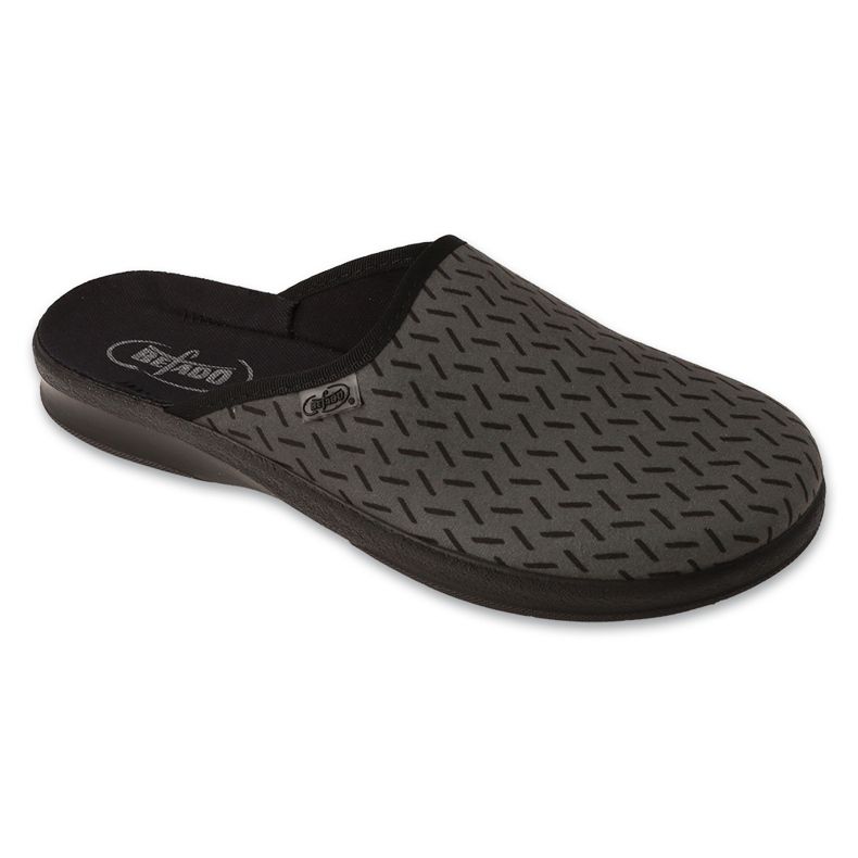 Befado miesten pu-tossut printillä 548M044 harmaa 1