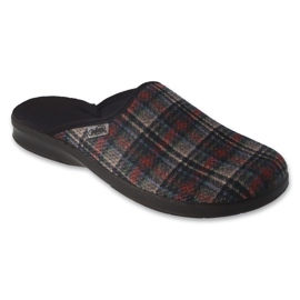 Befado miesten tossut pu 548M037 värikäs ruudullinen monivärinen 1