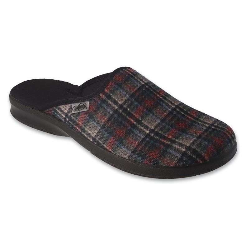 Befado miesten tossut pu 548M037 värikäs ruudullinen monivärinen 1