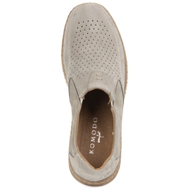 KOMODO Miesten nahkakengät rento 854/2 harmaa 5