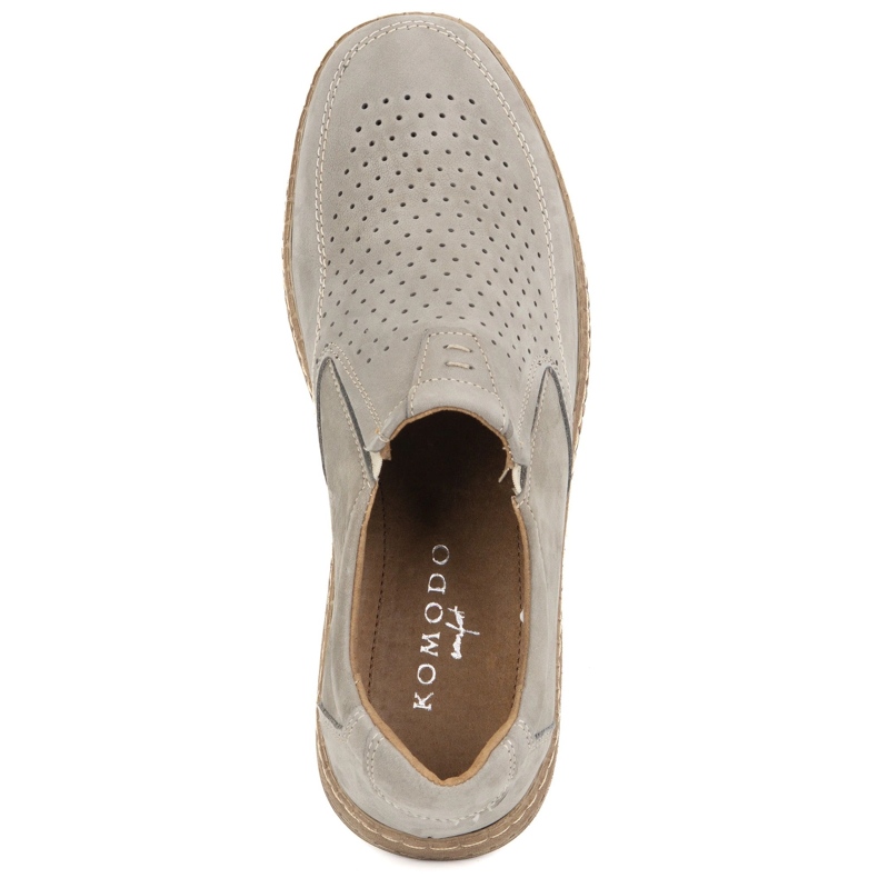 KOMODO Miesten nahkakengät rento 854/2 harmaa 5