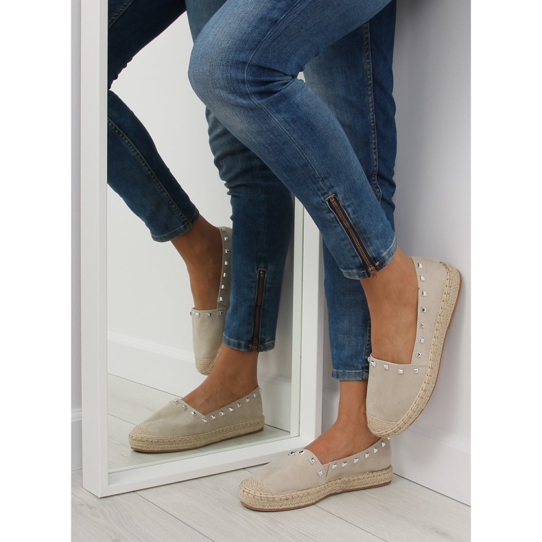 Beige espadrillit naisille 99-17 beige 1
