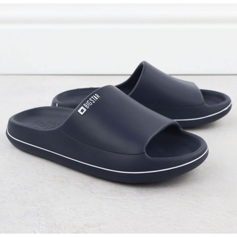 Big Star SS274424 Navy Blue Beach Pool Flip Flops 2