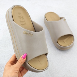Big Star Naisten flip flops beige -uima -allas beige iso tähti SS274424 1