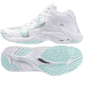 Mizuno Wave Lighting Z8 Mid -kengät V1GC240545 valkoinen 1