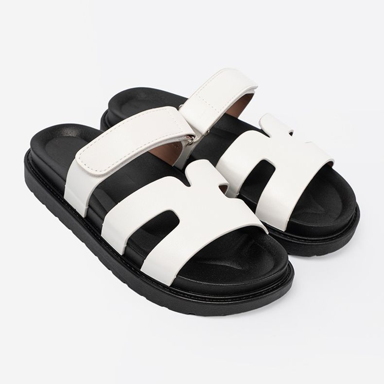Shelvt Mukavat valkoiset flip flops lavalla valkoinen 2