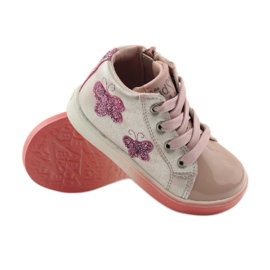 American Club Urheilulliset tyttöjen amerikkalaiset perhoset vaaleanpunainen harmaa 3