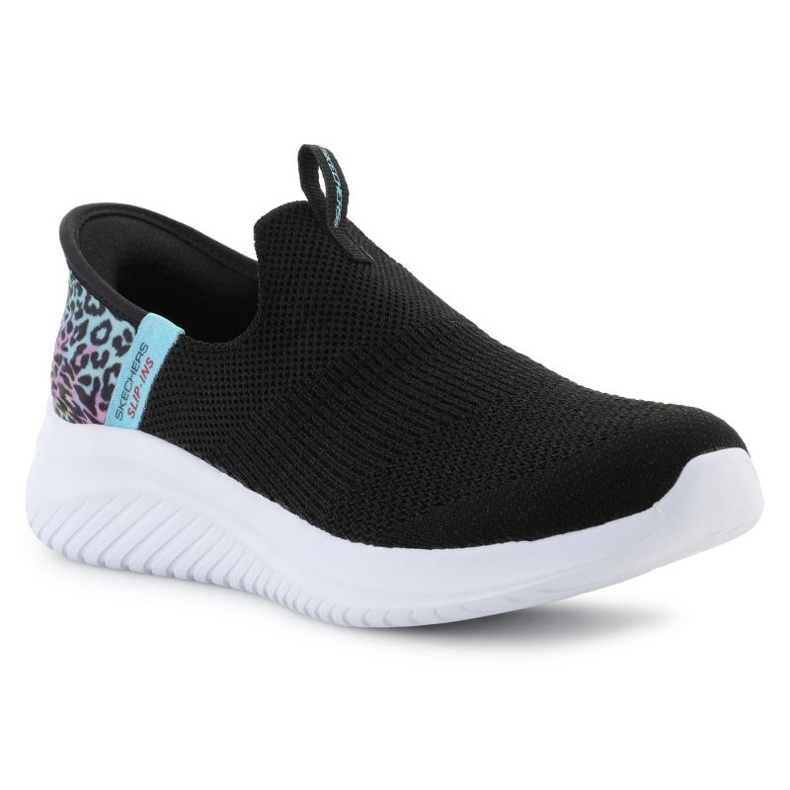 Skechers Slip-Inss Ultra Flex 3.0 -väinen villi JR 303801L-BKMT -kengät musta 1