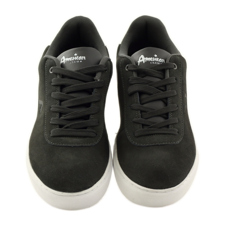 American Club Miesten urheilukengät, harmaat 17003 nahkalenkkarit monivärinen 4