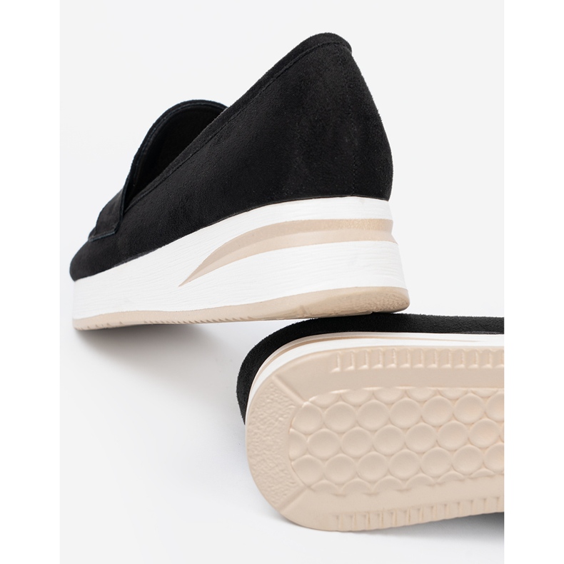 Shelvt Mustat mokasiinit mokkanahalla 2