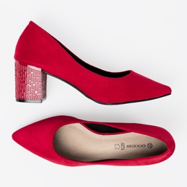 Goodin Tyylikkäät pumput koristeellisessa pylväässä punainen 2