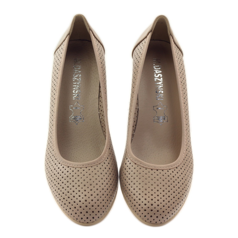 M.Daszyński Naisten kiilapumput Daszyński 113 beige 4