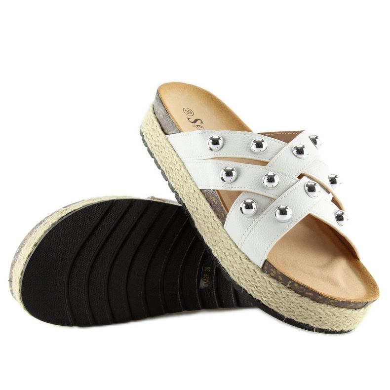 Valkoiset espadrillit CK22P valkoiset tossut valkoinen 1