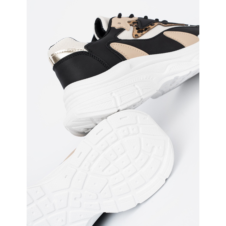 Shelvt Musta ja beige naisten lenkkarit paksulla pohjalla 2