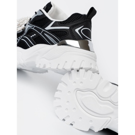 Shelvt Mustat lenkkarit valkoisella jousella ja helmillä 1