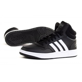 Adidas Hoops 3.0 Mid GW3020 kengät musta 1